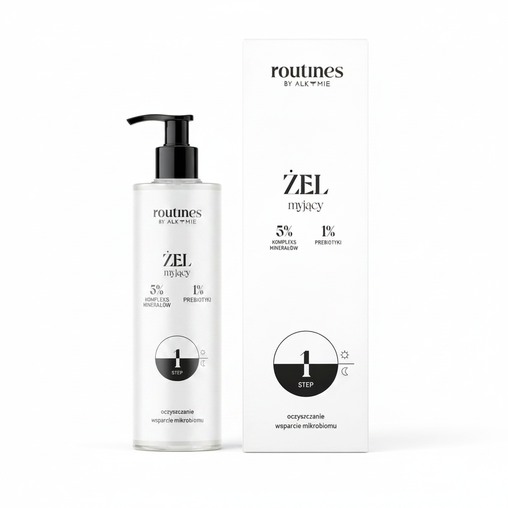 Routines STEP 1. Żel myjący – naturalny żel oczyszczający do twarzy, butelka 150ml