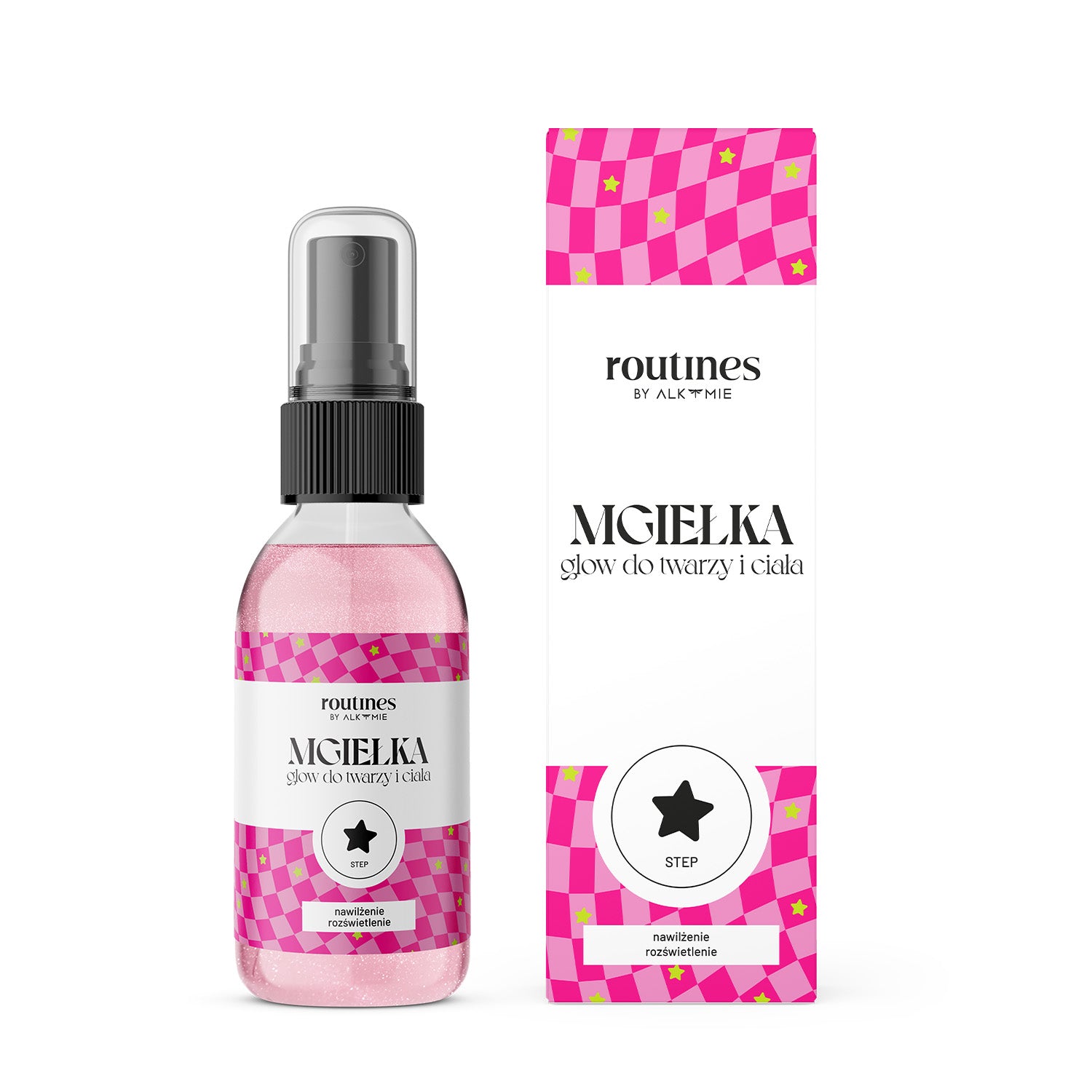 Glow mist for face and body