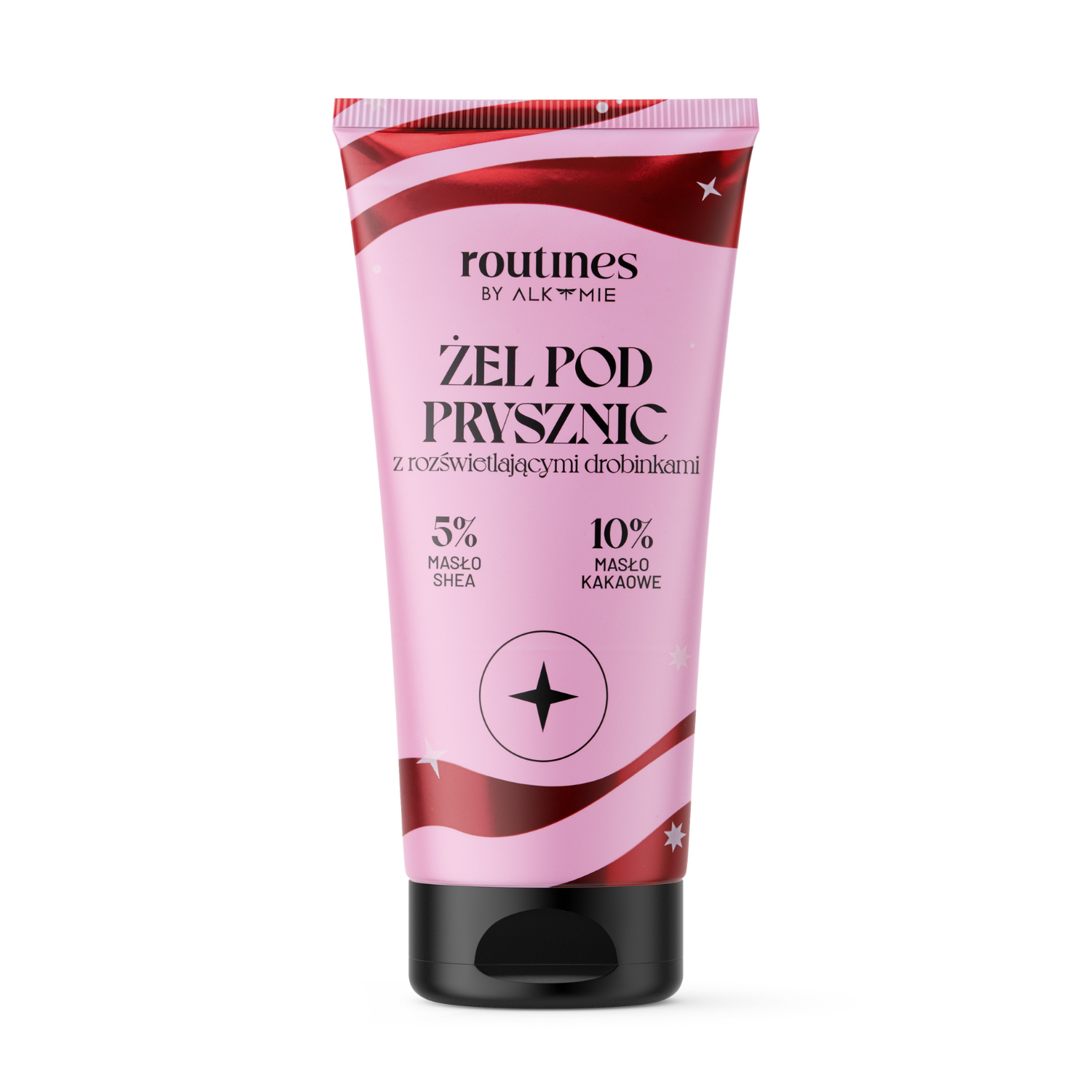 Żel pod prysznic z rozświetlającymi drobinkami