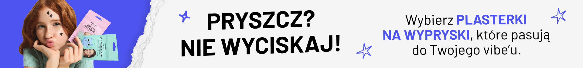 Plasterki na wypryski